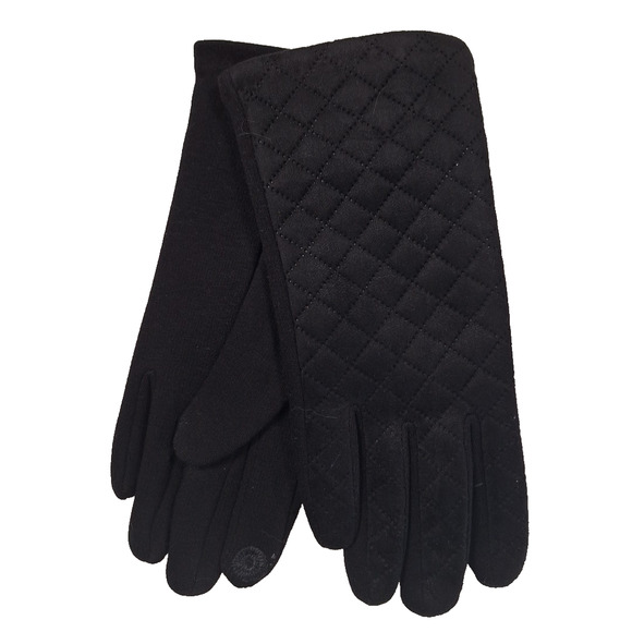 LA Express Women's Blk Gloves W/Touch Screen Compatible Fingertips, M/L, NWT - Picture 1 of 5